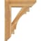 Ekena Millwork Merced Slat Rough Sawn Bracket w/ Offset Brace, Western Red Cedar, 8"W x 28"D x 36"H BKT0806X28X36MRC06RWR - alternate 4
